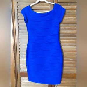 Sleeveless_Royal Blue_bandage dress_ size Large